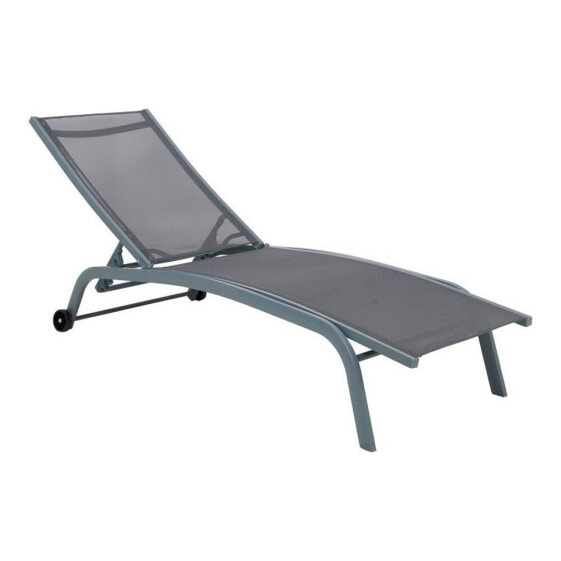 Sun-lounger DKD Home Decor PVC Aluminium (187,5 x 64 x 97 cm)