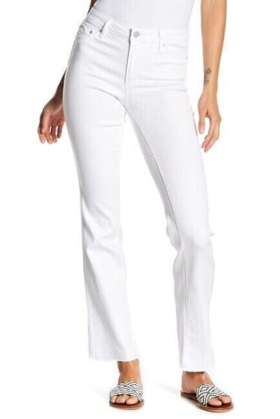 Tractr 155027 Release Hem Straight Leg Hi- Rise White Pants Size 8 /29