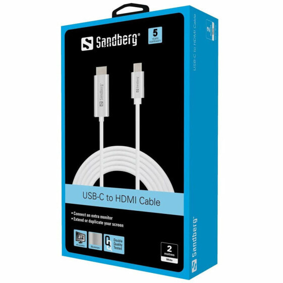 USB-C to HDMI Adapter Sandberg 136-21 Silver 2 m