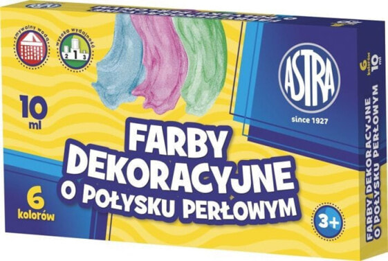 Astra Farby plakatowe 6 kolorów/10 ml perłowe