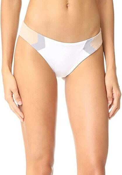 L*Space 186792 Womens Reversible Bikini Bottom Swimwear White Size X-Small