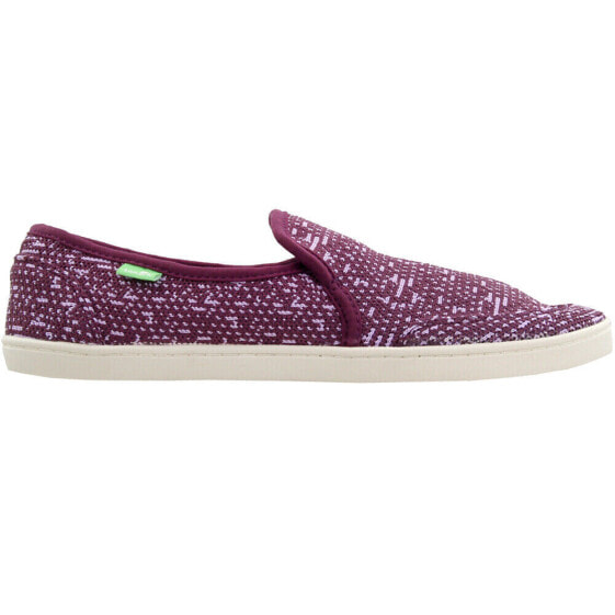 Sanuk Pair O Dice Knit Slip On Womens Purple Sneakers Casual Shoes 1097549-PUR