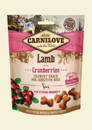 Carnilove Przysmak Dog Snack Fresh Crunchy Lamb+Cranberries 200g