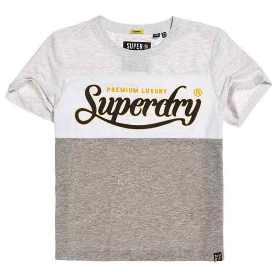 SUPERDRY Premium Luxe Colourblock short sleeve T-shirt