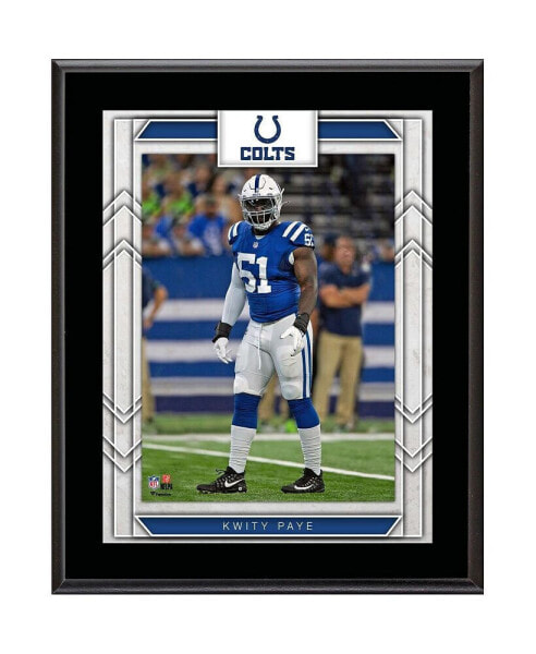 Kwity Paye Indianapolis Colts 10.5" x 13" Sublimated Player Plaque