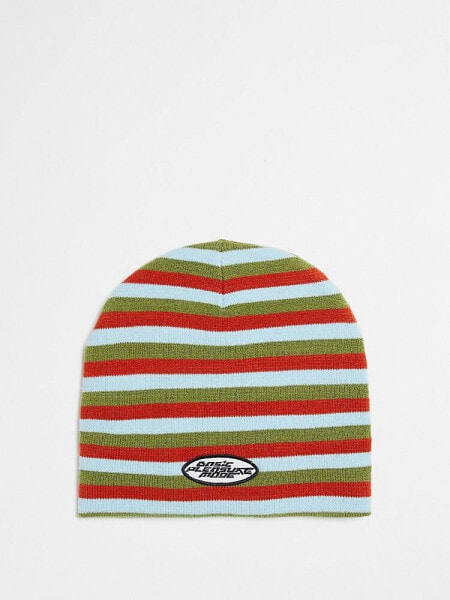 Basic Pleasure Mode allegra stripe beanie 