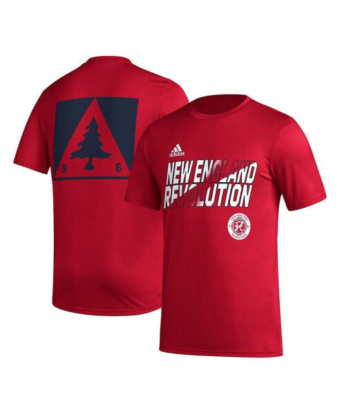 Men's Red New England Revolution Team Jersey Hook AEROREADY T-shirt