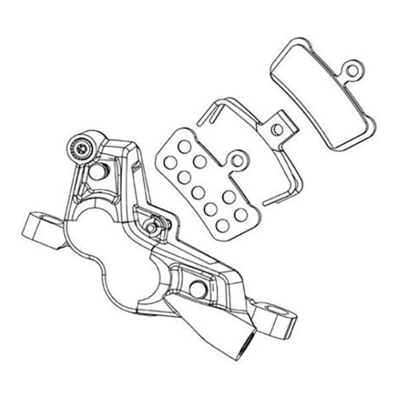 Тормозной суппорт SRAM G2 R A2 Standard disc brake caliper.