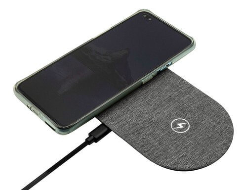 ProXtend Dual Wireless Charging Pad - Indoor - DC - Wireless charging - 1.2 m - Grey