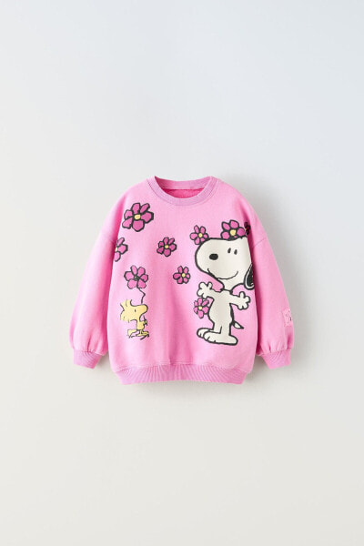 Детский джемпер ZARA Snoopy peanuts™ с цветочным узором