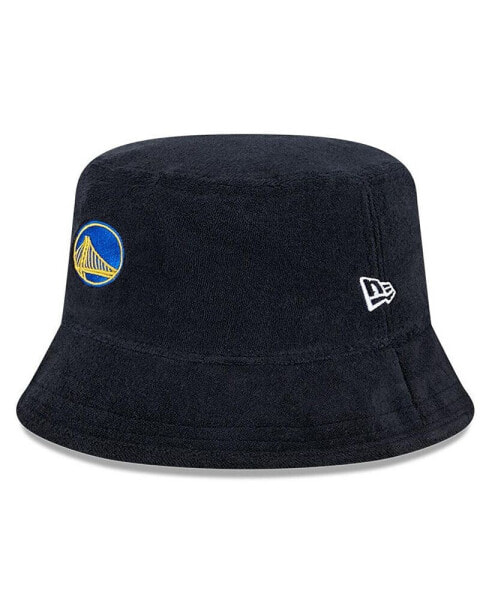 Men's Black Golden State Warriors Court Sport Terry Bucket Hat