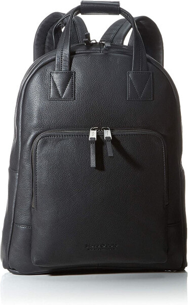 Мужской повседневный городской рюкзак кожаный черный Marc OPolo Mens Stenkil Backpack, M, One Size
