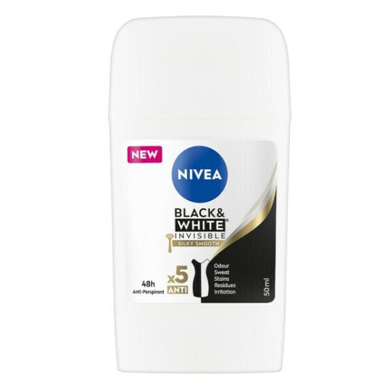 Дезодорант Nivea Solid Black & White Invisible Silk y Smooth 50 мл