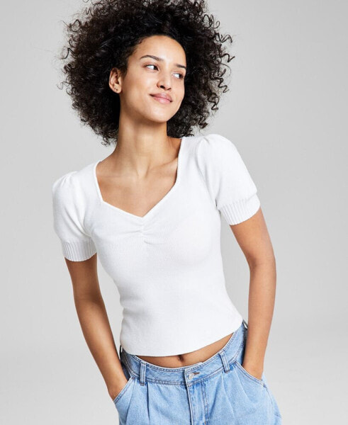Women's Sweetheart-Neck Sweater, Created for Macy's