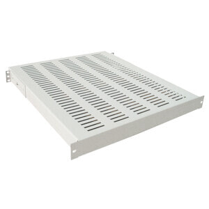 LogiLink SF1H65G - Rack shelf - Grey - Steel - 100 kg - 1U - 48.3 cm (19")