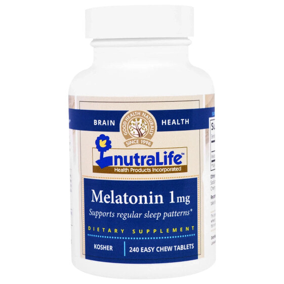 Melatonin, 1 mg, 240 Easy Chew Tablets