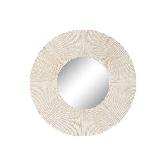 Настенное зеркало Home ESPRIT Белый Деревянный MDF Индиец Маринованный 90 x 3,4 x 90 cm