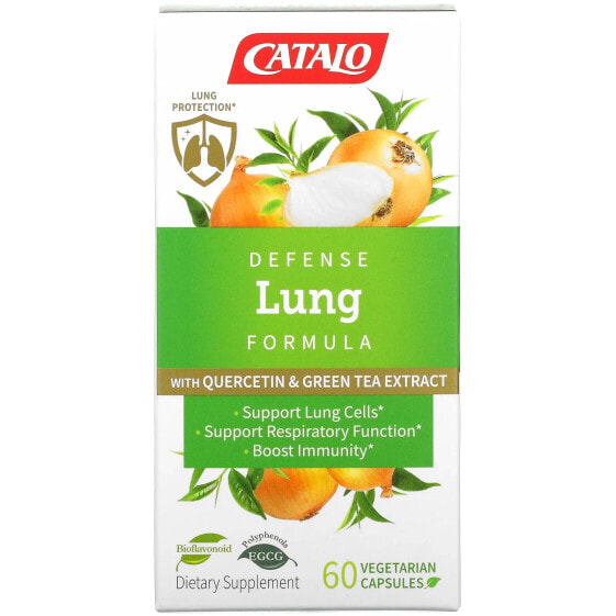 Defense Lung Formula with Quercetin & Green Tea Extract, 60 Vegetarian Capsules