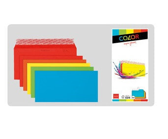 Elco 74617.00 - C6/C5 (114 x 229 mm) - Blue - Green - Orange - Red - Yellow - Paper - 20 pc(s)