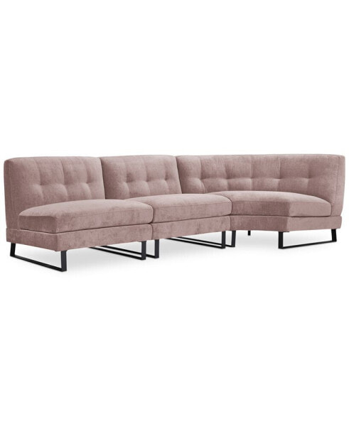 CLOSEOUT! Kathya 117" 3-Pc. Fabric Modular Sectional, Created for Macy's