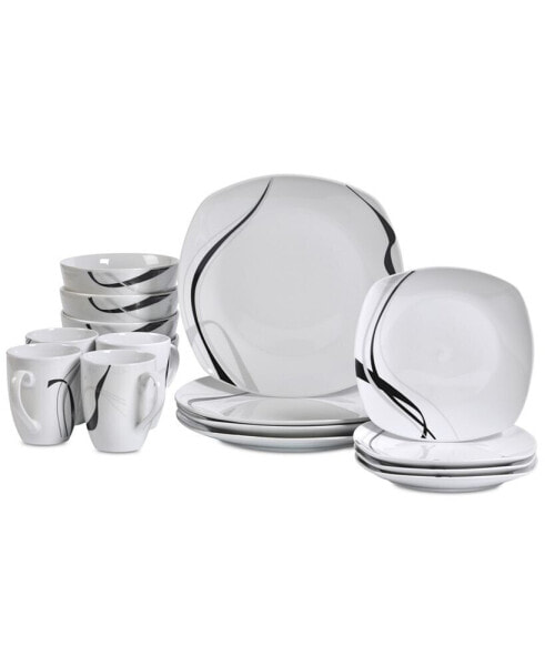 Набор посуды Tabletops Unlimited Carnival, 16 предметов, обеденный, для 4 персон