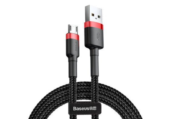 Кабель USB Baseus Cafule - 2 м - USB A - Micro-USB A - Черный - Красный