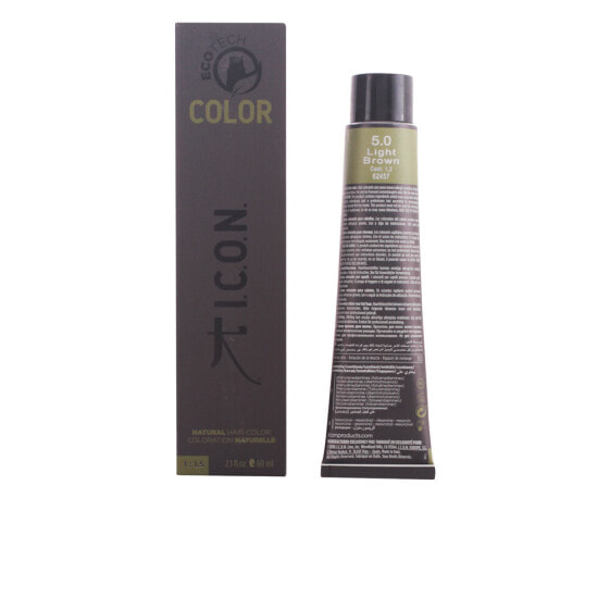 Краска для волос с экстрактом трав ECOTECH COLOR natural color #5.0 светло-коричневая 60 мл.