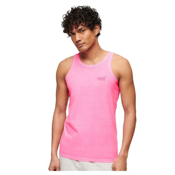 SUPERDRY Essential Logo Neon sleeveless T-shirt