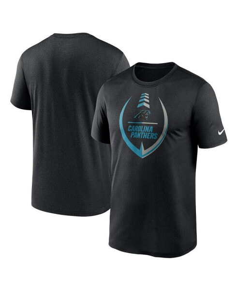 Men's Black Carolina Panthers Icon Legend Performance T-shirt