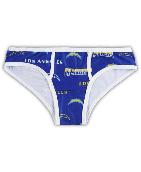 Women's Royal Los Angeles Chargers Breakthrough Allover Print Knit Panty