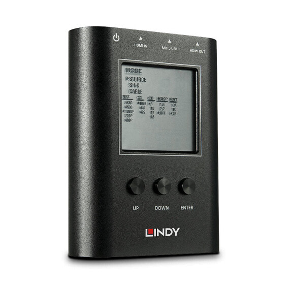 Lindy HDMI 2.0 18G Signal Analyser and Generator - 0 - 40 °C - -20 - 60 °C - 20 - 90% - 130 mm - 89 mm - 14 mm