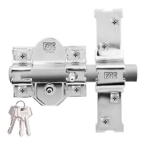 Safety lock Fac 301-r/80 b nickel Steel 80 mm 70 mm