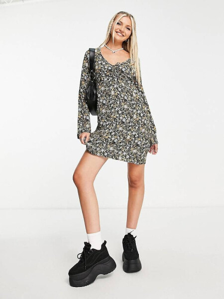 Cotton:On 60's inspired mini dress in floral