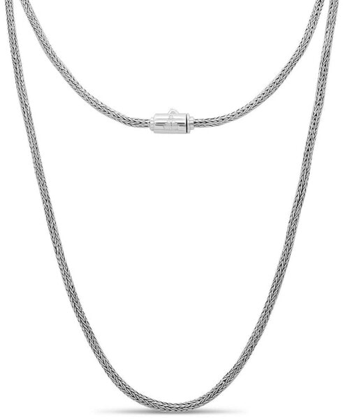 Foxtail Round 2.5mm Chain Necklace in Sterling Silver