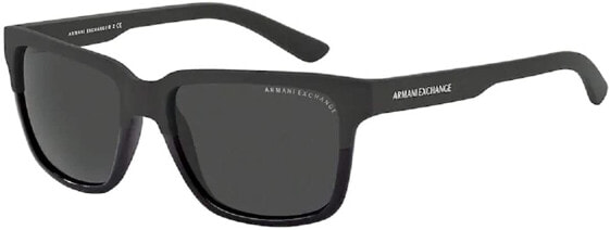 Мужские очки солнцезащитные черные вайфареры Armani Exchange AX4026S Square Sunglasses For Men For Women+FREE Complimentary Eyewear Care Kit