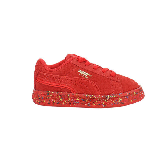Puma Mono Triplex Lace Up Infant Girls Red Sneakers Casual Shoes 38685502