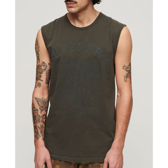 SUPERDRY Tattoo Graphic sleeveless T-shirt