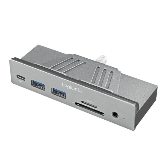 Адаптер LogiLink UA0347 - USB 3.2 Gen 1 (3.1 Gen 1) Type-C - 3.5mm, HDMI, USB 3.2 Gen 1 (3.1 Gen 1) Type-A, USB 3.2 Gen 1 (3.1 Gen 1) Type-C - MicroSD (TransFlash), SD - 5000 Mbit/s - Aluminium