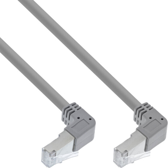 InLine Patch cable two side down angled - S/FTP - Cat.6 - 250MHz - PVC - 1.10m