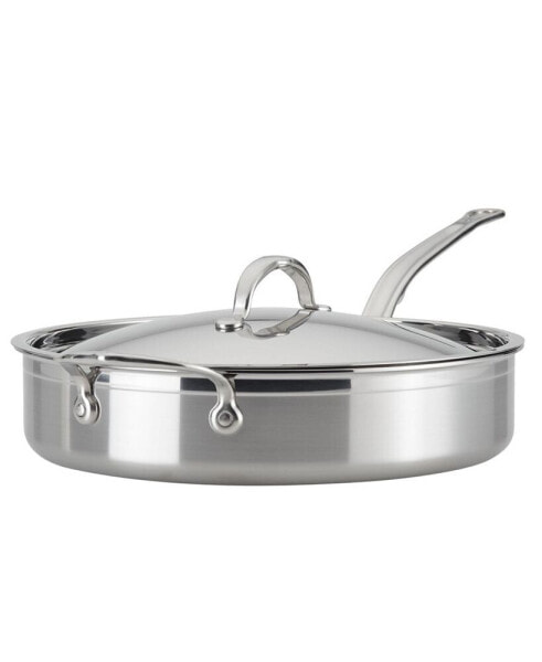 ProBond Clad Stainless Steel 5-Quart Covered Saute with Helper Handle