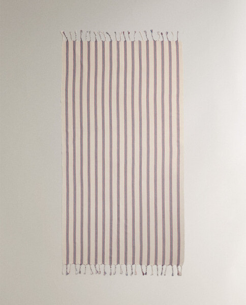 Striped cotton towel