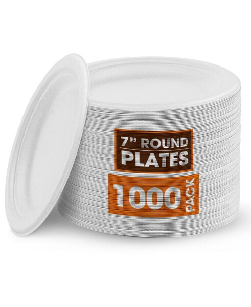 7 Inch Paper Plates, 1000 Pack