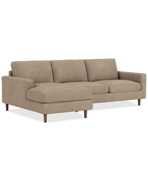 CLOSEOUT! Oskar 2-Pc. Fabric Sectional Sofa