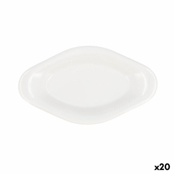 поднос для закусок Quid Select Белый Пластик 17 x 9,5 x 2 cm (20 штук)