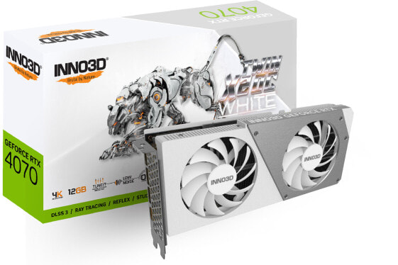 Inno3D N40702-126XX-185252W - GeForce RTX 4070 - 12 GB - GDDR6X - 192 bit - 7680 x 4320 pixels - PCI Express x16 4.0