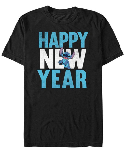 Men's Lilo Stitch New Year Short Sleeves T-shirt