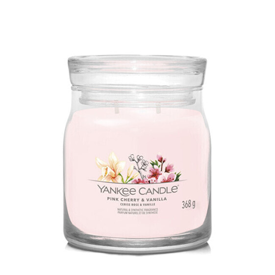 Aromatic candle Signature glass medium Pink Cherry & Vanilla 368 g