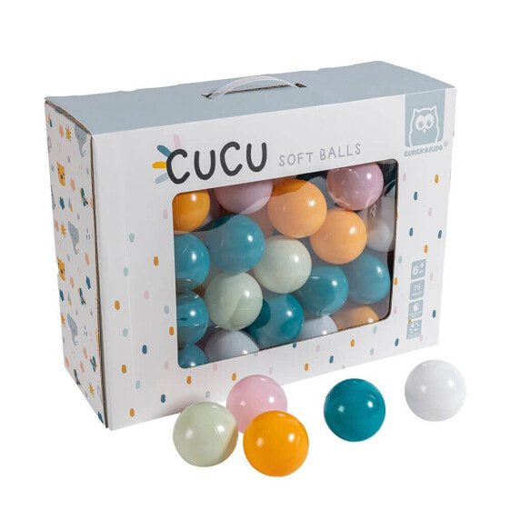 EUREKAKIDS Soft balls for babies - set 75 units