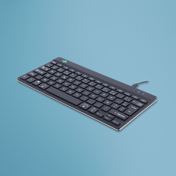 R-Go Compact Break R-Go ergonomic keyboard AZERTY (FR) - wired - black - Mini - Wired - USB - AZERTY - Black
