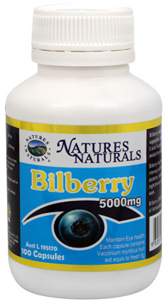 Витамины для глаз Australian Remedy Черника 5000 мг 100 капсул